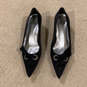 Stuart Weitzman Black Kitten Heels